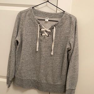 Old Navy Lace up Sweatshirt